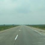 Cruising through I-94 in fog @ Jamestown, North Dakota
