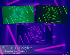 Backdrop Stylez - Tunnel of lights Backdrop -