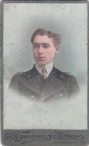 1911 CDV Handsome young man student old fashion antique Russian photo_colorSAI, Colorized by Asar Studios | by asarstudios