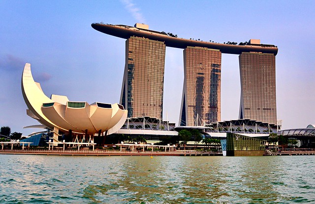 ArtScience Museum and Marina Bay Sands Hotel in Singapore