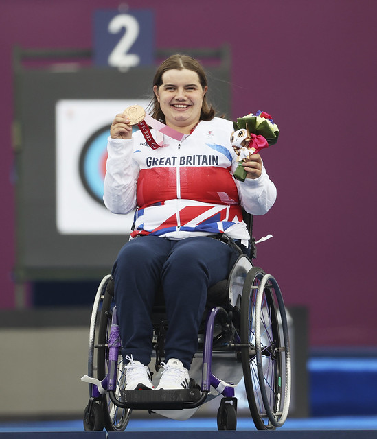 ParalympicsGB Archer, Victoria Rumary aged 33, from Scunthorpe, wins bronze in the Individual W1 - Women event, at the Tokyo 2020 Paralympic Games.