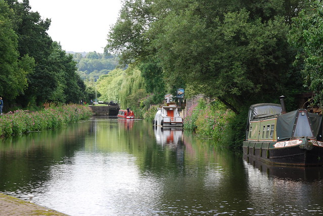 Along the canal ........