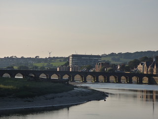 Long Bridge over the River Taw in Barnstaple from the Rock Park