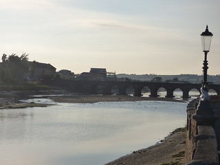 Long Bridge over the River Taw in Barnstaple from Rock Park