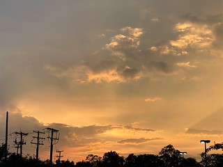 Pikesville MD ~ sunset sky
