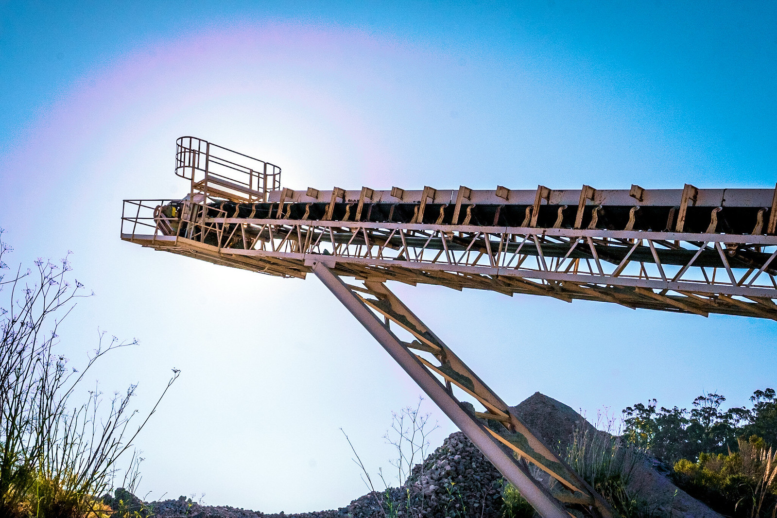 Conveyor, abandoned quarry in San Rafael