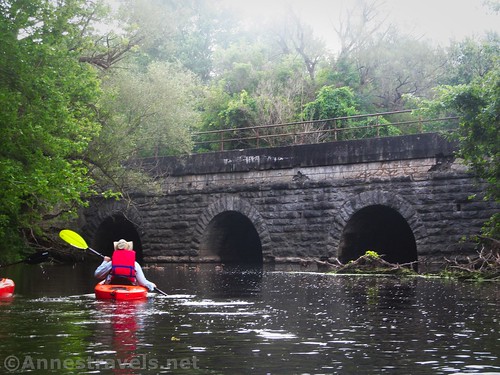 Kayaking on Black Creek near Churchville, New York