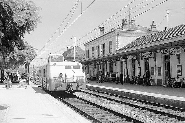 Trains en Gare d'Annemasse (France)