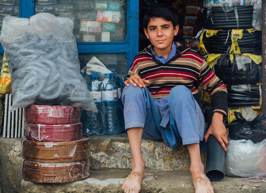 Boy at Plumbing Shop, Dheri KPK Pakistan