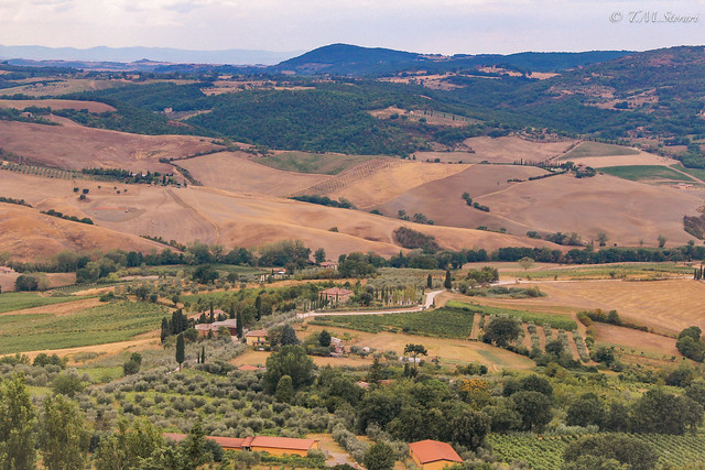 View of Tuscan Countryside from Montepulciano