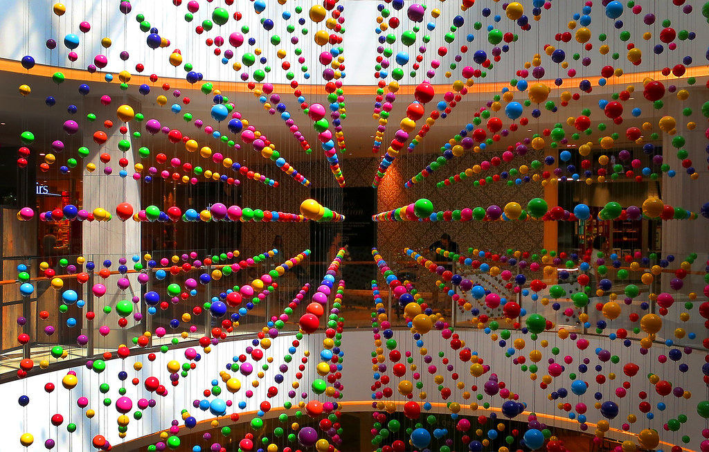 Colored spheres  , Sydney , Australia