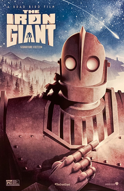 “The Iron Giant: Signature Edition” (Warner Bros., 1999).  An animated science fiction film directed by Brad Bird and based on the 1968 novel “The Iron Man” by Ted Hughes.