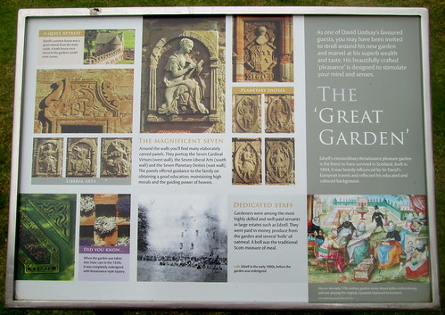 Edzell Castle Garden Info Board 2