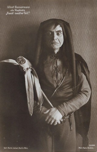 Albert Bassermann as Mephisto in Faust