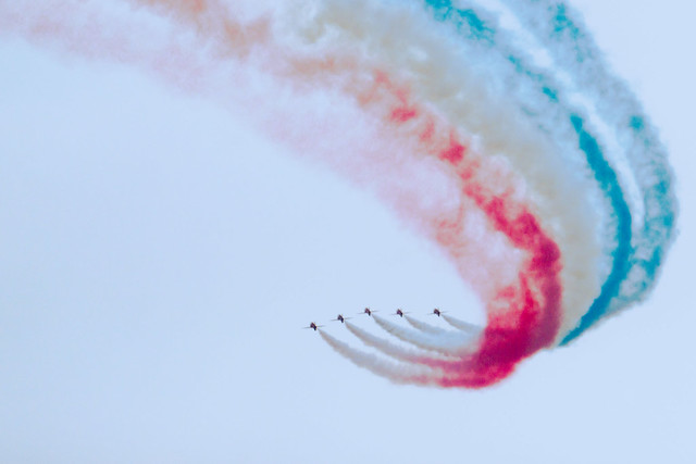 Red Arrows at Bournemouth 2021