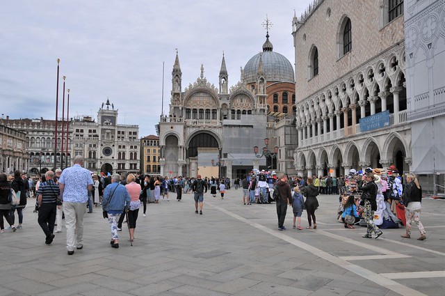 Walking in St Marks Square