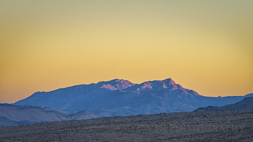 Last glow by VFR Photography, The sun's final rays highlight the mountains south of Alamo, Nevada (9-5-2021).
I've traded the bla