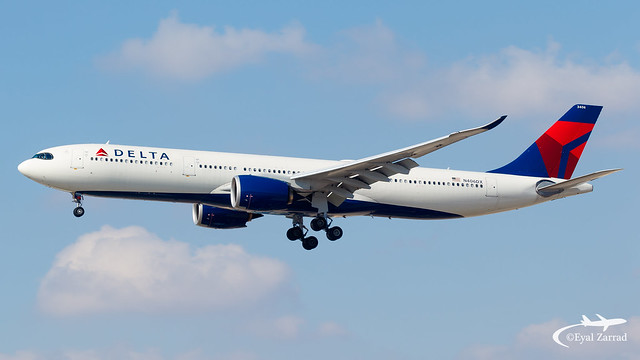 TLV - Delta Airlines Airbus A330-900 N406DX