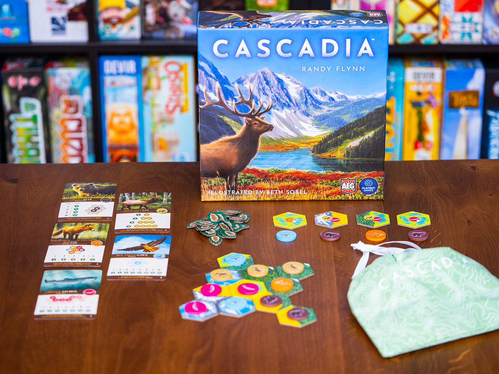 Cascadia boardgame juego de mesa