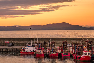 Trawlers at Sunset