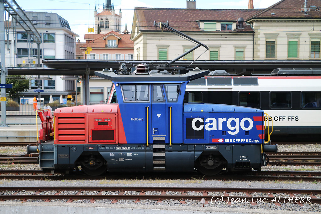 Eem 923 026-9 SBB-CFF-FFS Cargo. Payerne (VD). August 28. 2021
