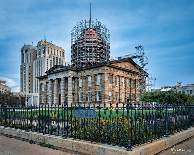Old State Capitol Undergoing Repairs, Springfield, Illinois