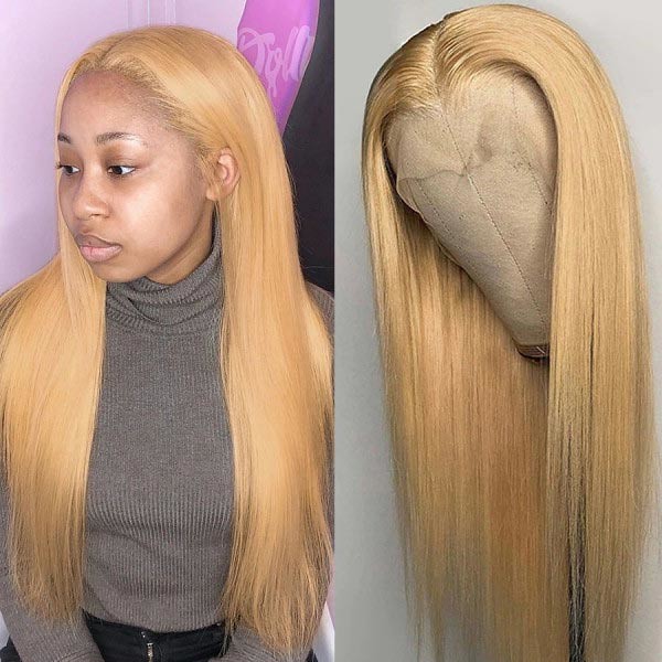 613 Blonde Long Straight and Body Wave Human Hair Lace Front Wigss For Black Women