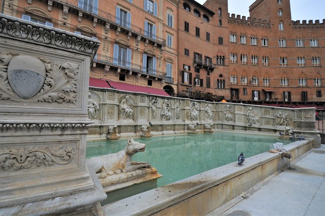 Fountain in the Square in Siena