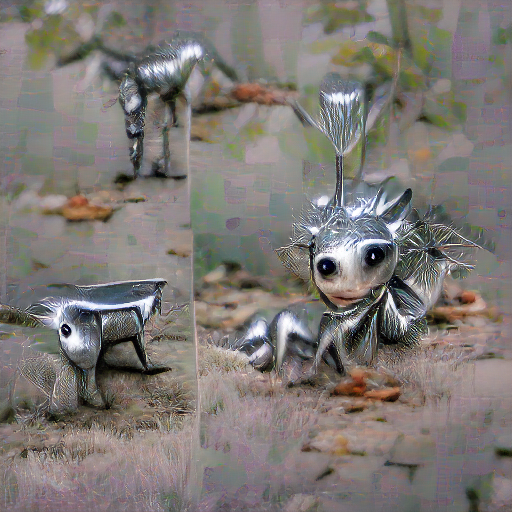 'a cute creature made of silver' Zeta Quantize
