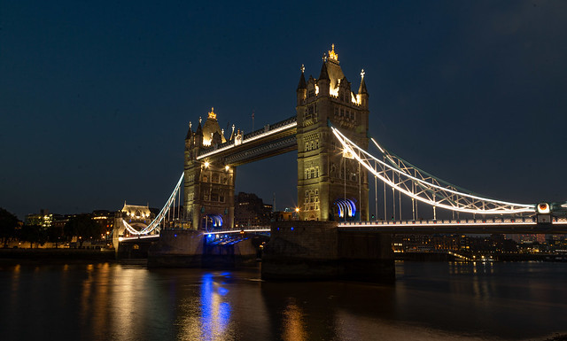 Tower Bridge after dark
