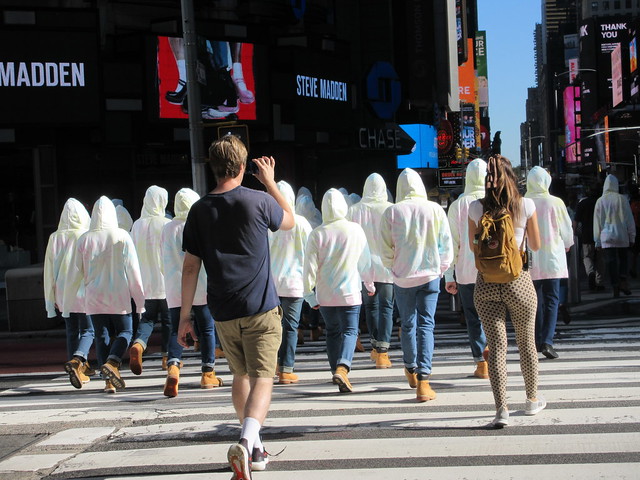 2021 Spiral Pastel Hoodie Mob Taking on Times Square 5599