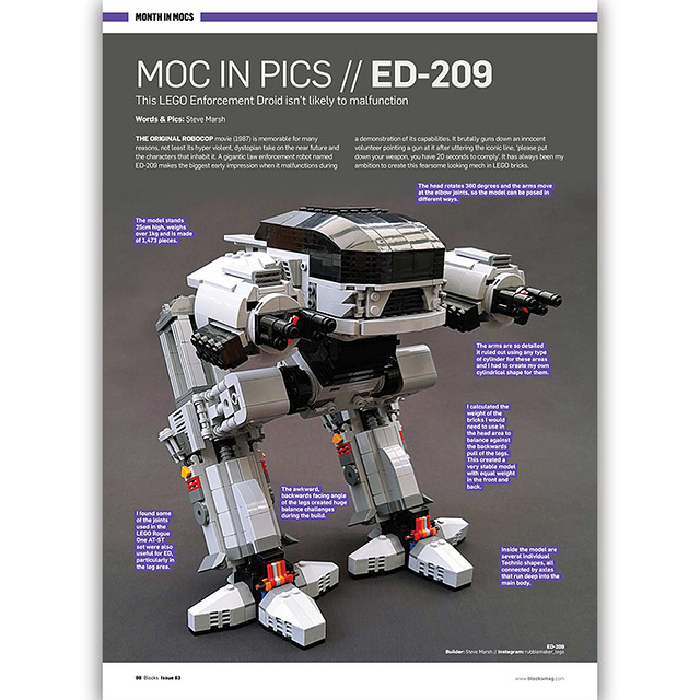ED-209 Blocks Magazine issue 83