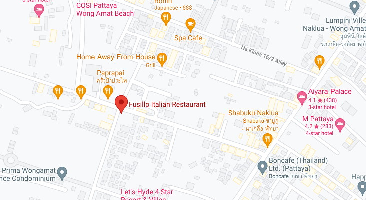 Fusillo Italian food Pattaya