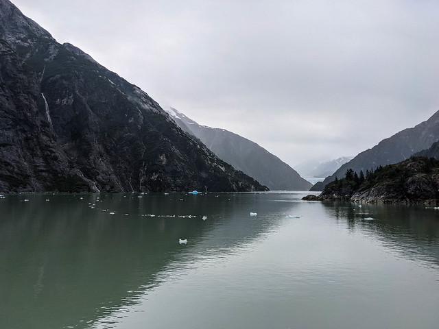Approaching the Tracy Arm glacier