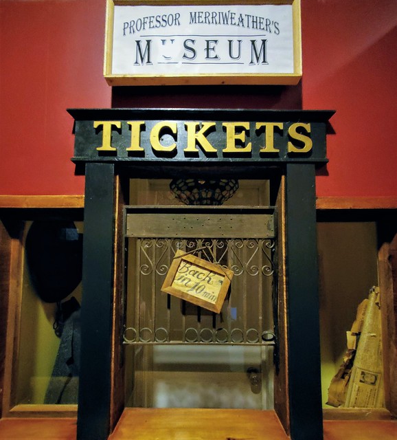 Representation of the ticket wicket of the original Niagara Falls Museum