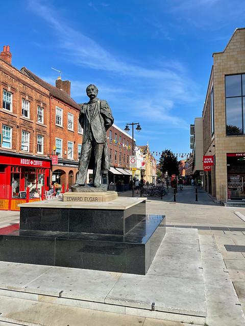 Statue of Edward Elgar in Worcester