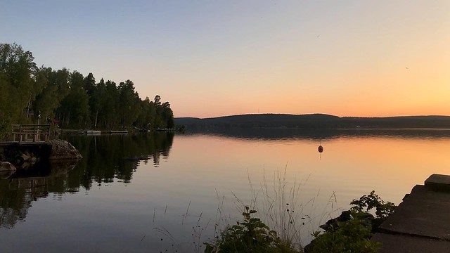 Sunset by Lake Varpan