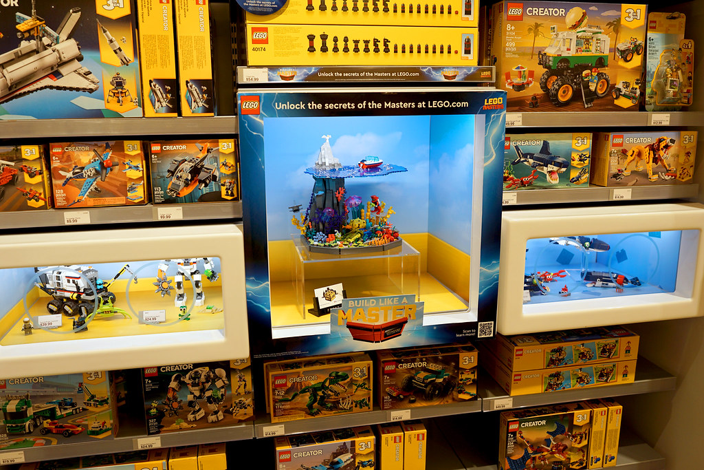 Shipwreck MOC on display at Ross Park LEGO store