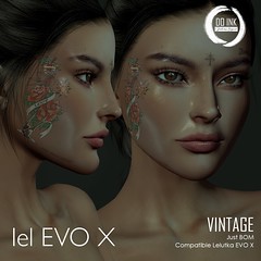 NEW DO INK TATTOO VINTAGE FACE EVO X  FOR JAIL EVENT