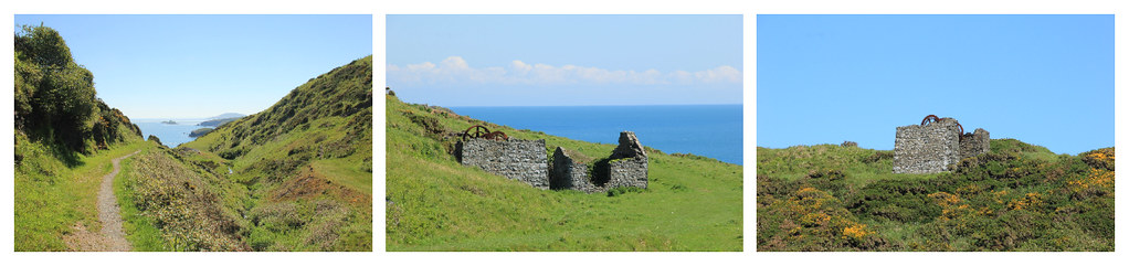Remains of the manganese mining industry, Porth Ysgo