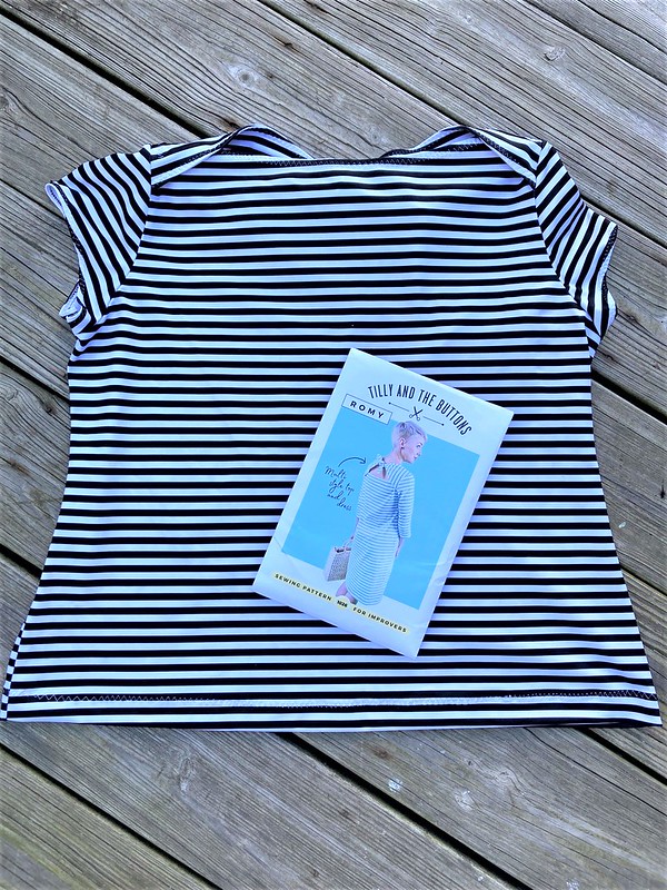 Summer Adventure Clothes:  Butterick 4526 Bathing Suit and Romy Rash Guard