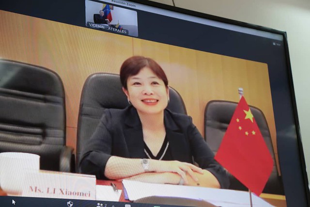 Videoconferencia con la Sra. Li Xiaomei, Representante Especial para Asuntos de Derechos Humanos del Ministerio de Relaciones Exteriores de China.