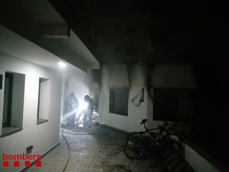 Incendio en la lavandería de un hotel de Sitges