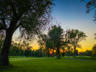 Sunset on Algonkian Golf Course and Regional Park - Sterling VA