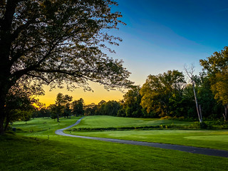 Sunset on Algonkian Golf Course Hole #11  - Sterling VA