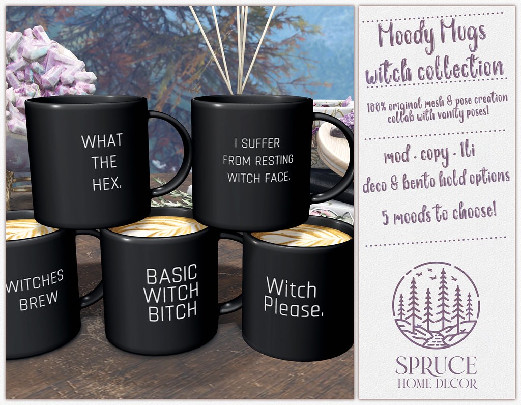 .spruce. moody mugs: witch edition