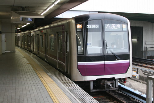 Osaka Metro 30000 series(Tanimachi Line) in Yao-Minami.Sta, Yao, Osaka, Japan / Aug 11, 2021