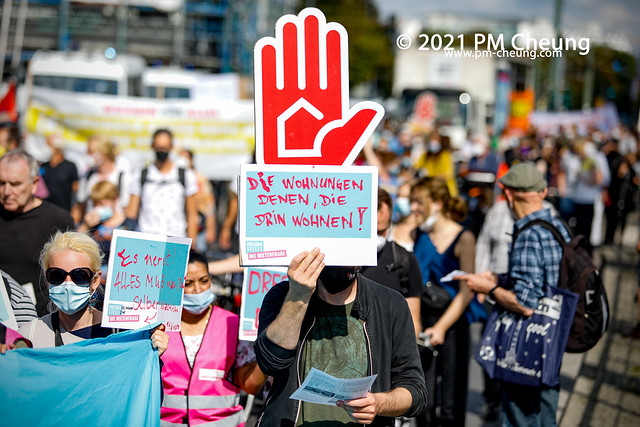 Großdemonstration: „Wohnen für Alle: Gemeinsam gegen hohe Mieten und Verdrängung!“ – 11.09.2021 - Berlin - _MG_9044