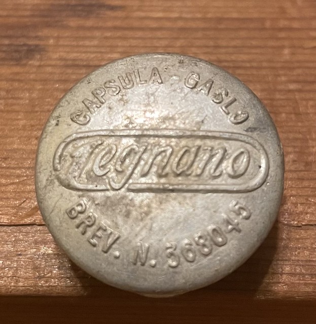 Legnano handlebar cap from the early days. Around 1963 when my father was buying Legnano bikes (direct from the factory) for everyone in the family.