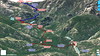 Photo 3D du Finicione (Haut-Cavu) avec la trace du chemin du Finicione RD (HR12) et le tracé de l'entretien du 11/09/2021